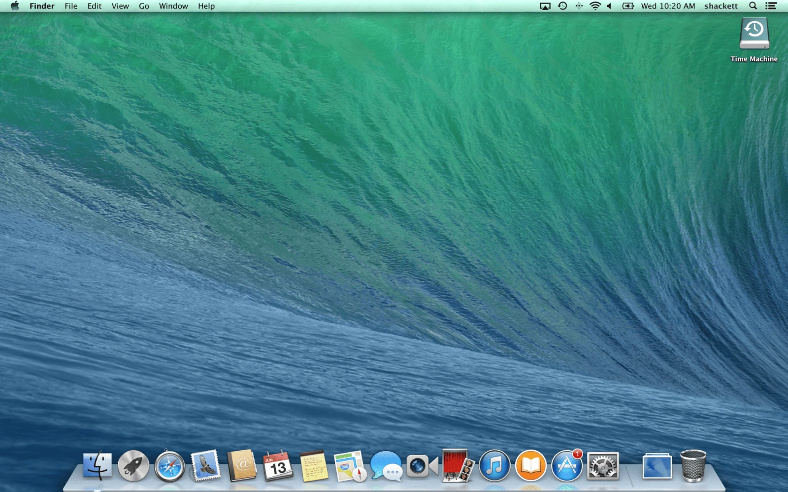 OS X Mavericks screenshot