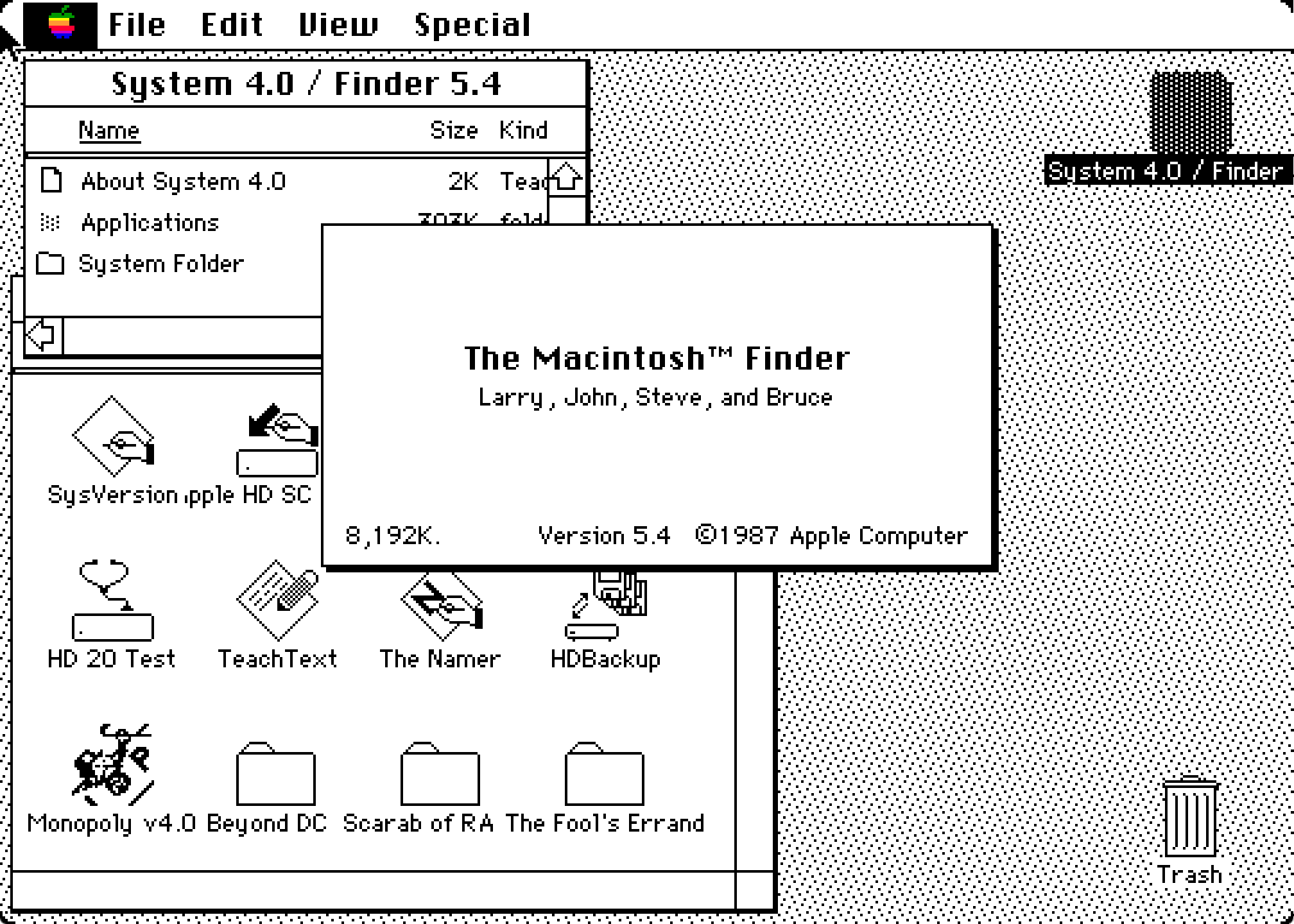 System 4.0 screenshot