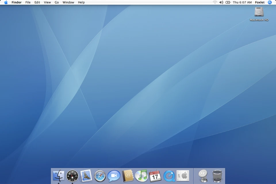 Mac OS X Tiger screenshot
