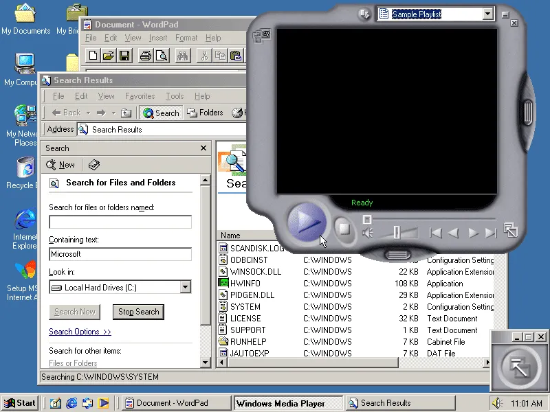 Windows ME UI