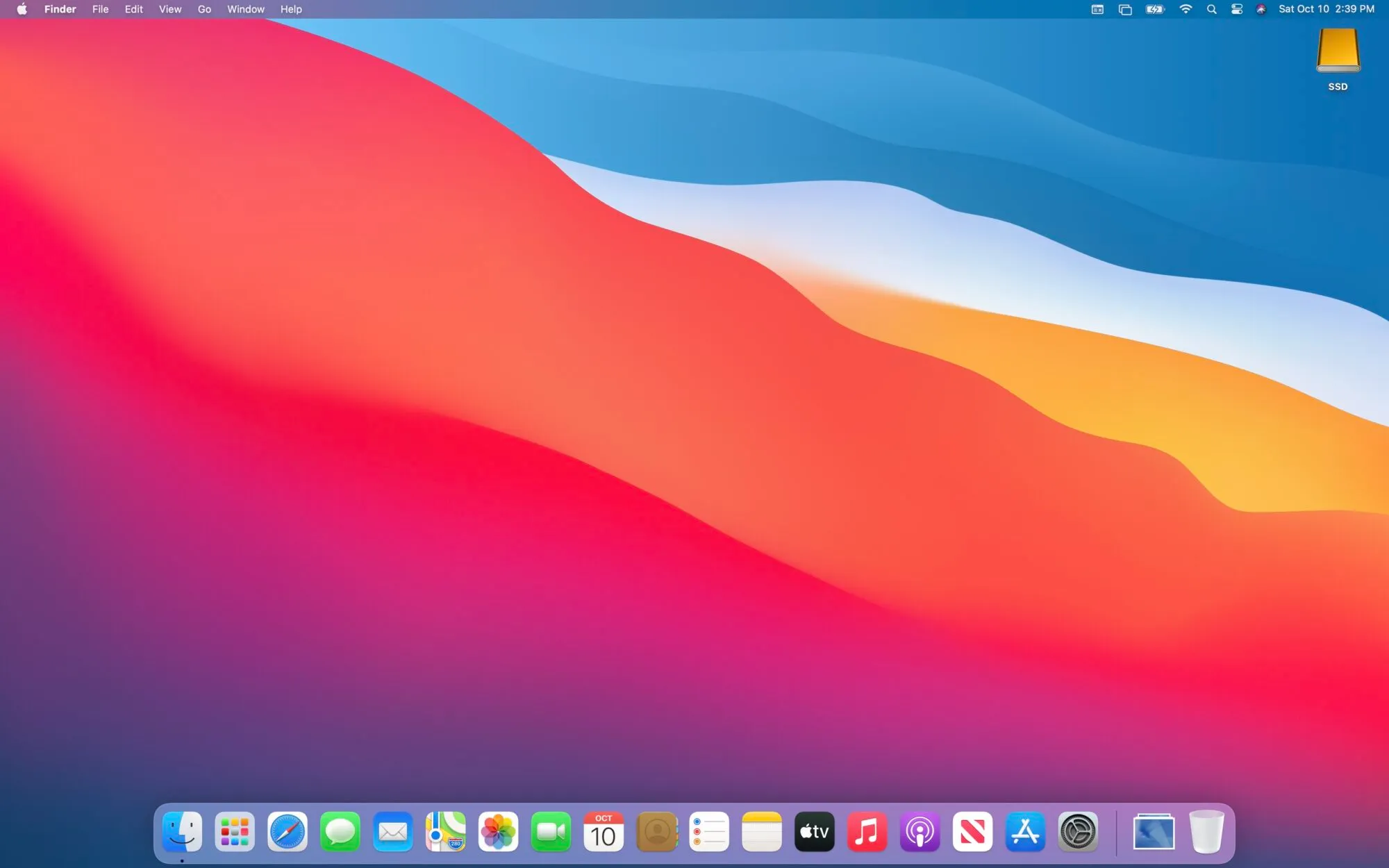 macOS Big Sur screenshot