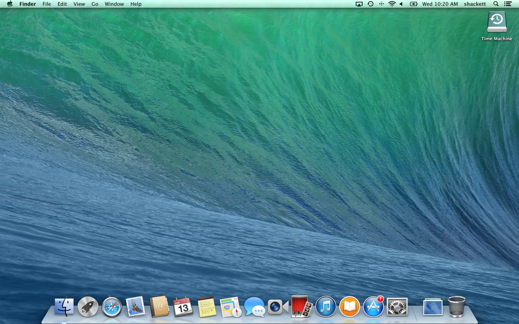 OS X Mavericks screenshot