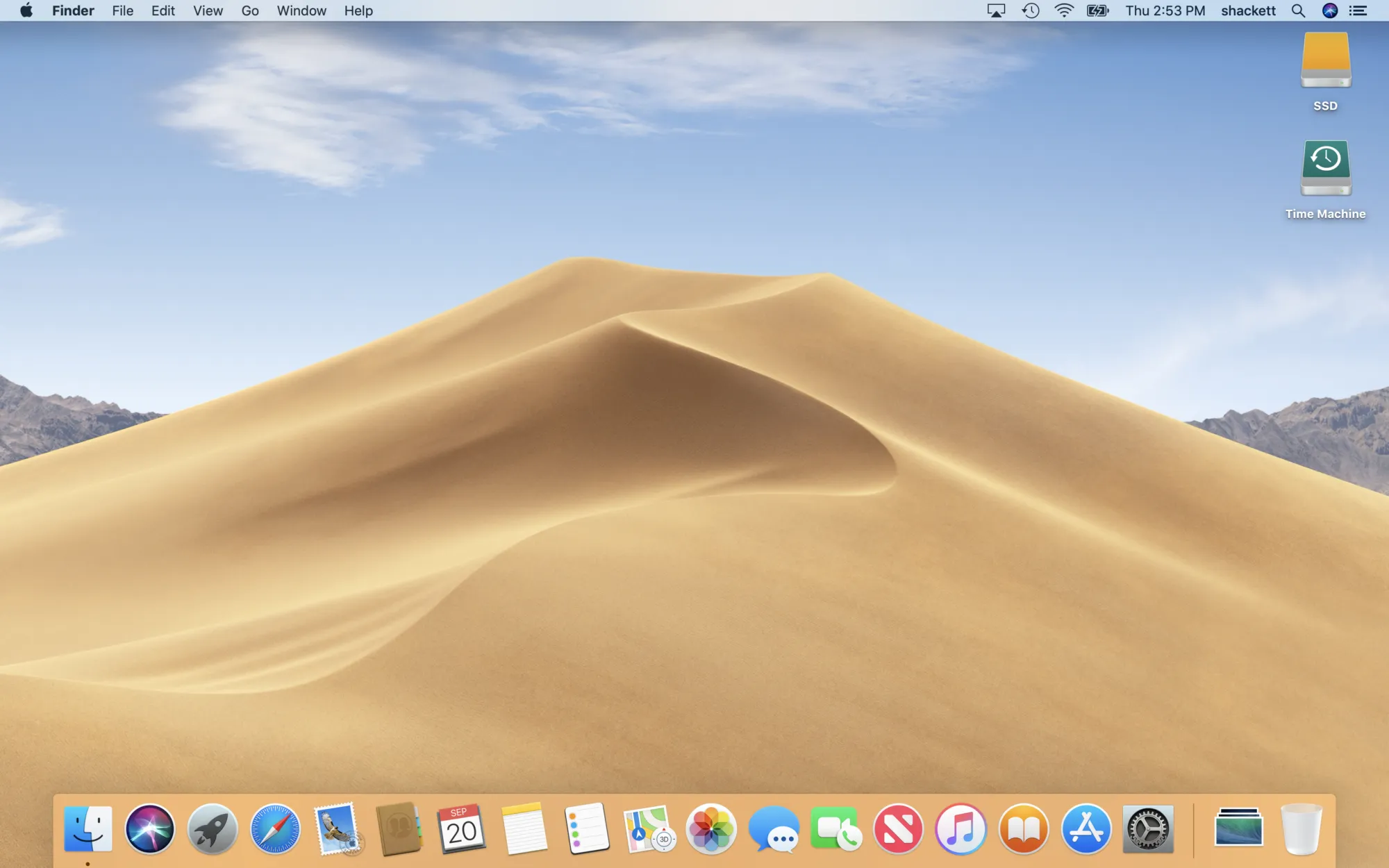 macOS Mojave screenshot