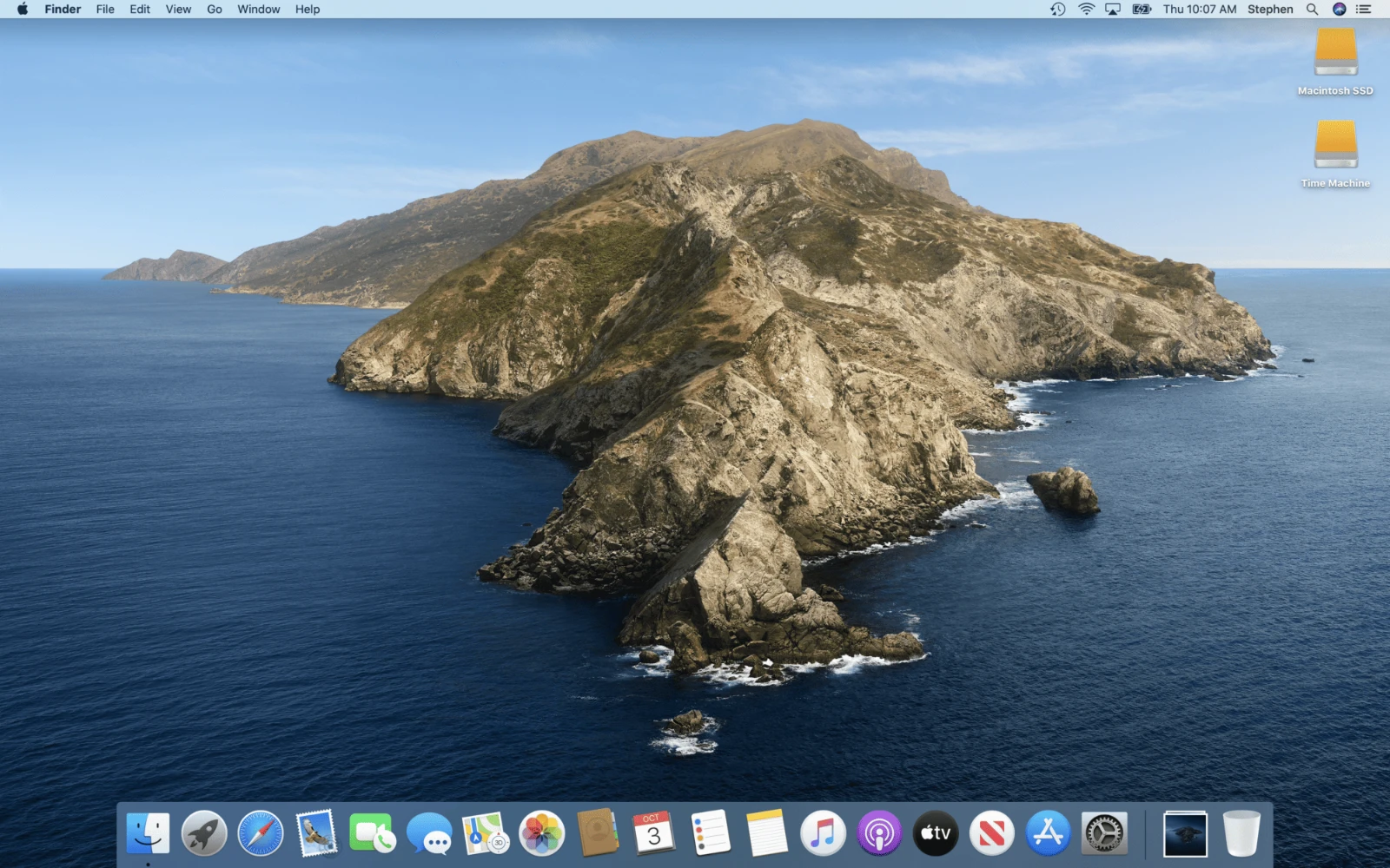 A Screenshot of macOS Catalina