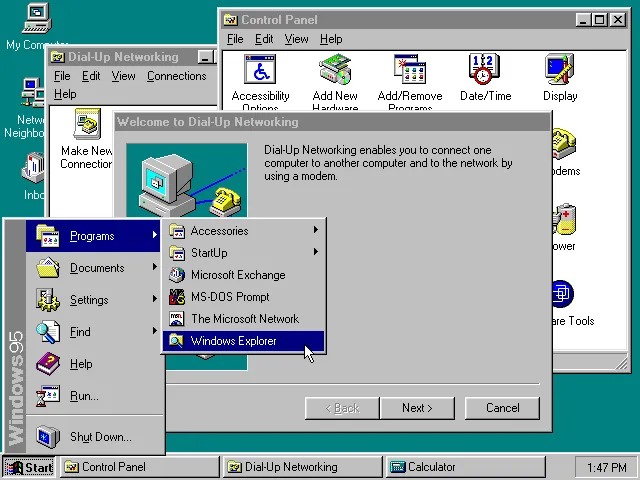 Windows 95 UI