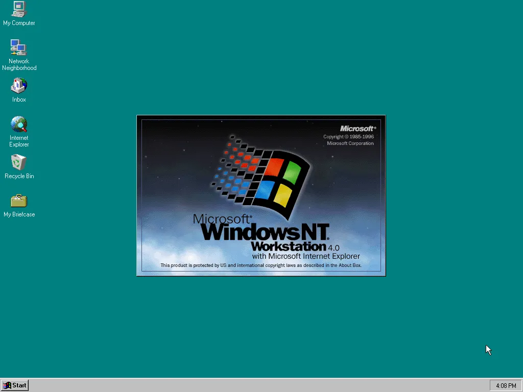 Windows NT 4.0 UI